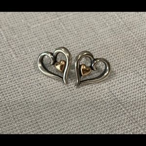 Authentic James Avery Heart Earrings